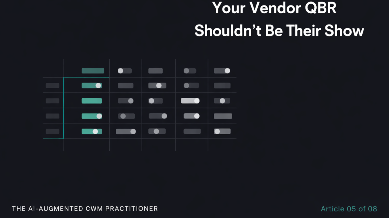 Your Vendor QBR Shouldn't Be Their Show